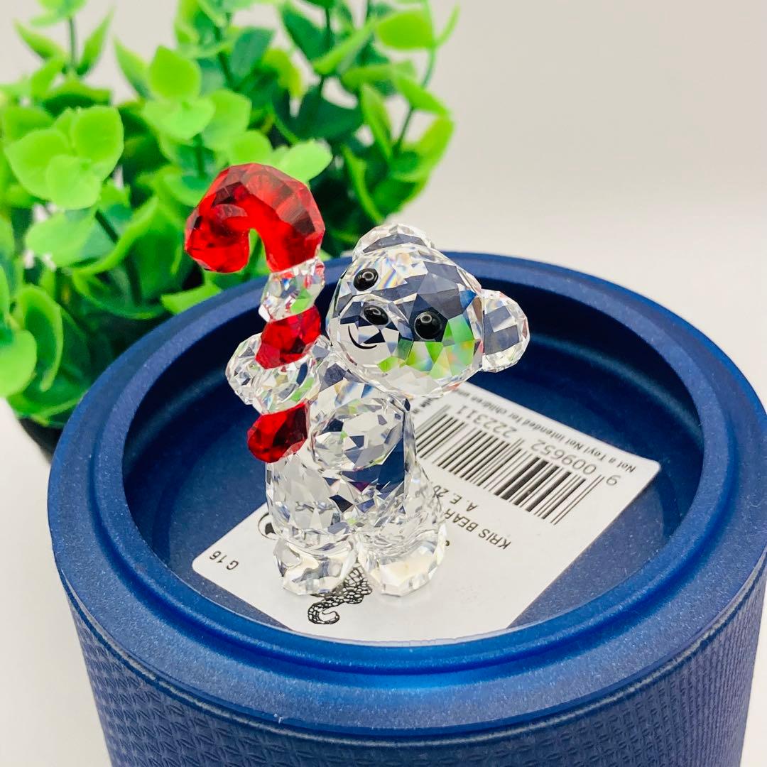 SWAROVSKI キャンディケインベア　2016　クリスマス　クリスタル