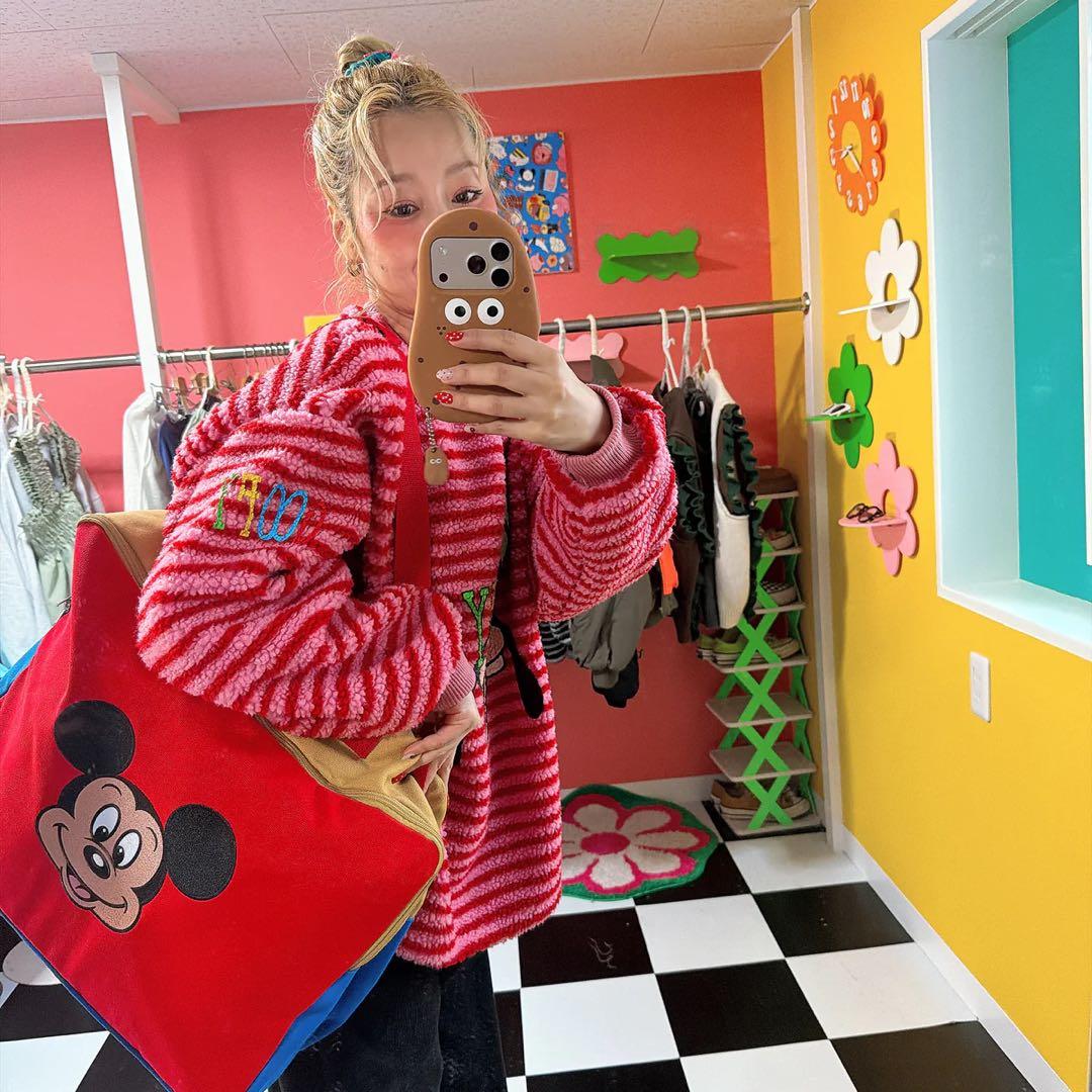 【新品未使用】ミッキーフェイス トラベルバッグ　リンクアット