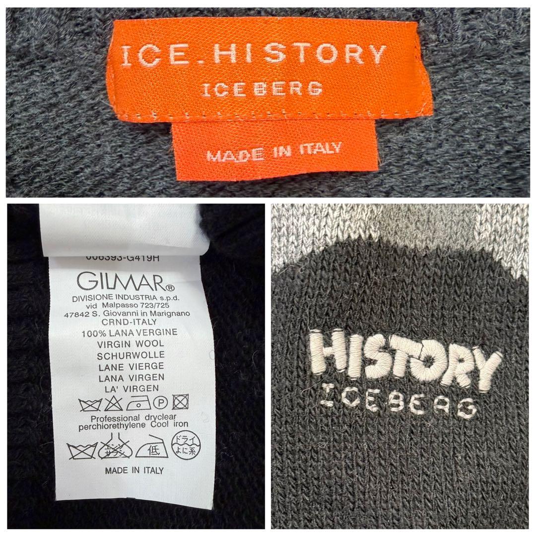 極美品✨ICEBERG TAZ タズ ニット イタリア製 ウール100% XL