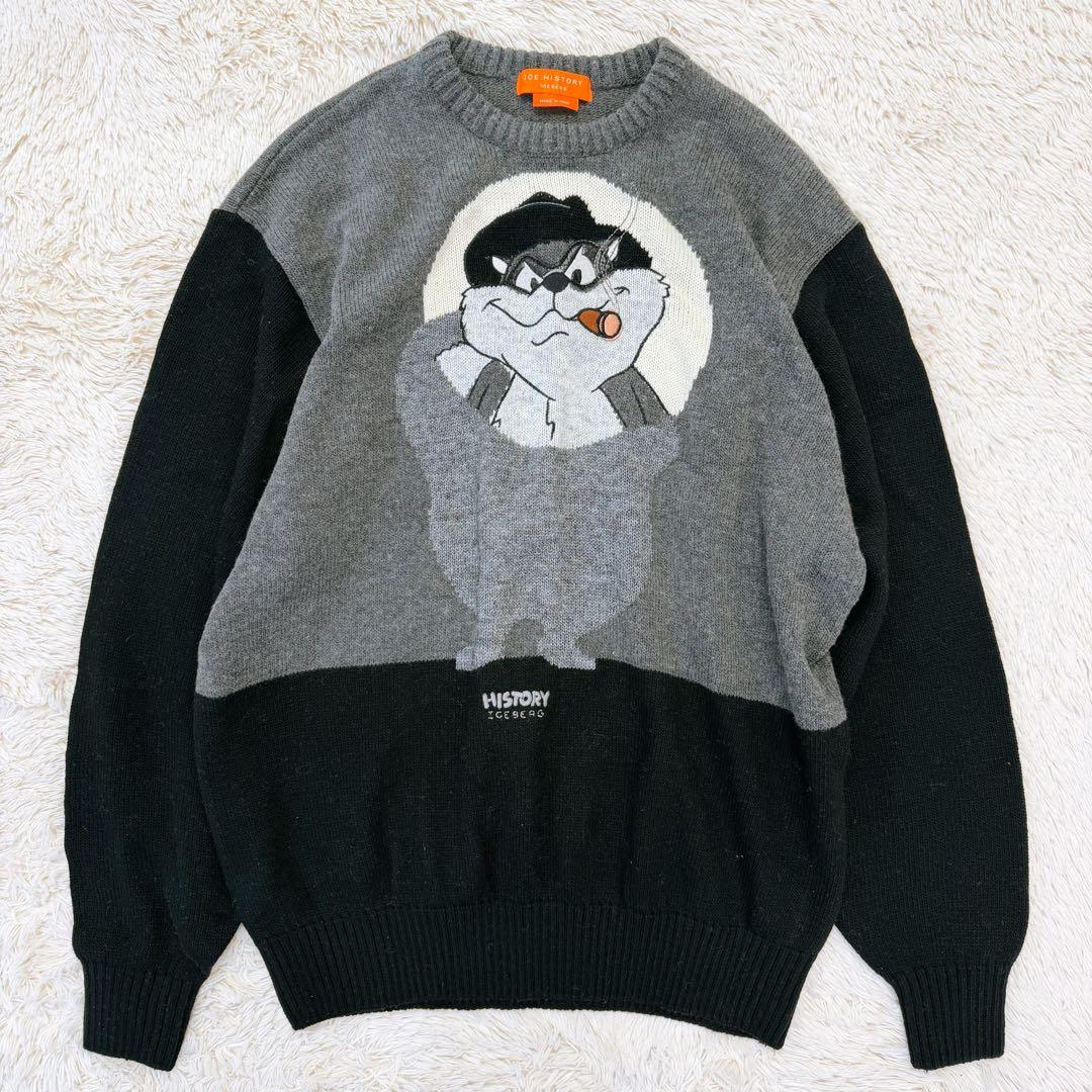 極美品✨ICEBERG TAZ タズ ニット イタリア製 ウール100% XL