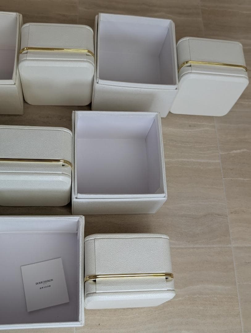 まとめ売り　Boucheron　ブシュロン　ネックレス　リング　空箱　ボックス