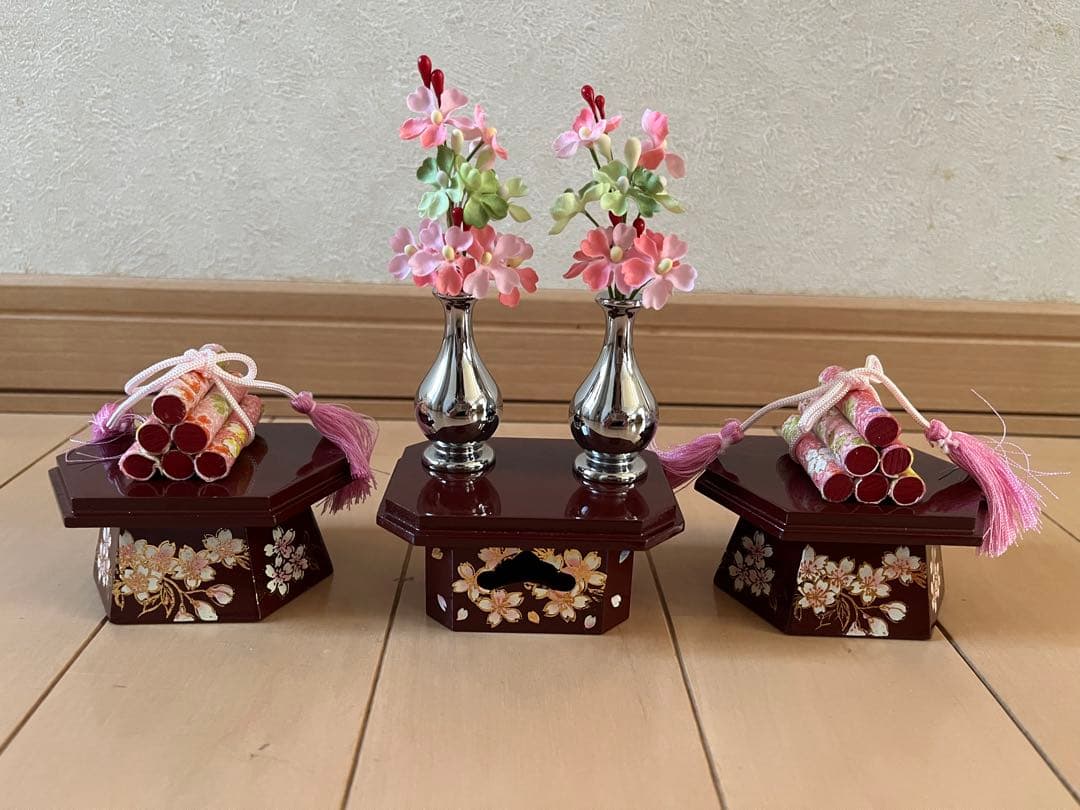 吉徳大光　ひな人形　親王飾り　木目込み