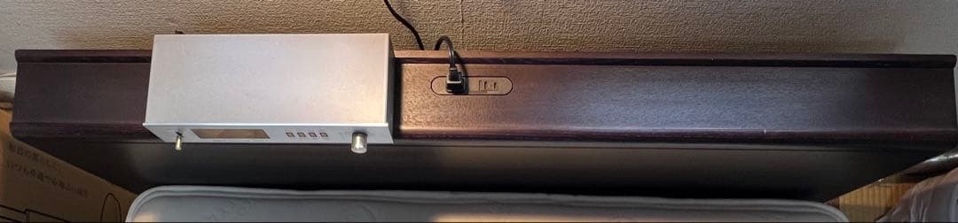 セミダブルベッド用木製ベッドフレーム　ヘッド&引出し付き