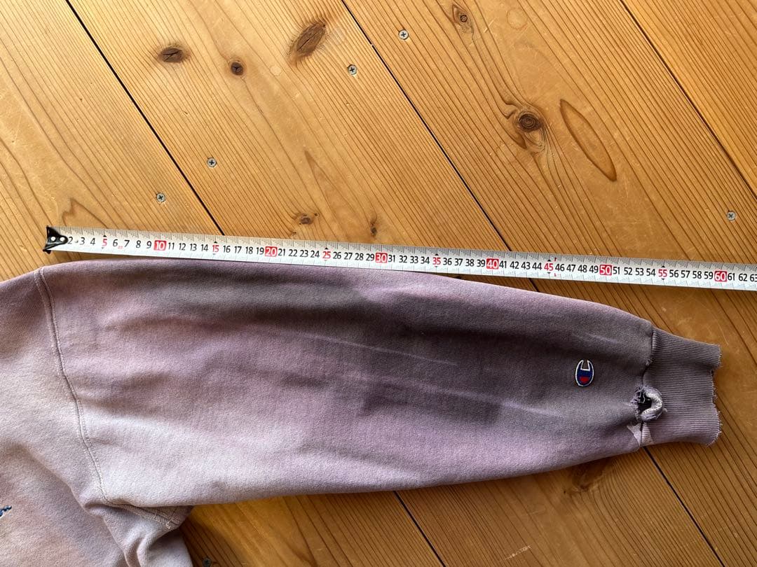 90's☆Champion☆超鬼フェード☆ペンキ☆ダメージボロスウェット