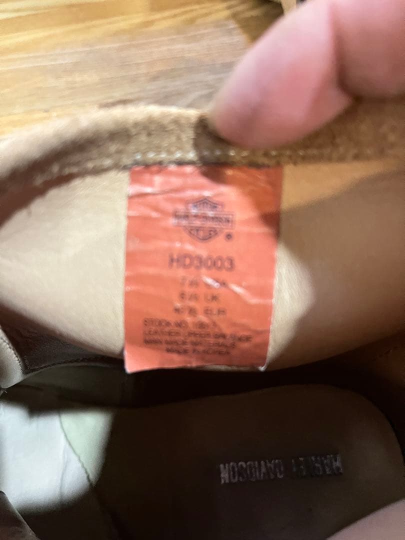 d*1様 ハーレーダビッドソン ショートエンジニアブーツスエード US7.5 2