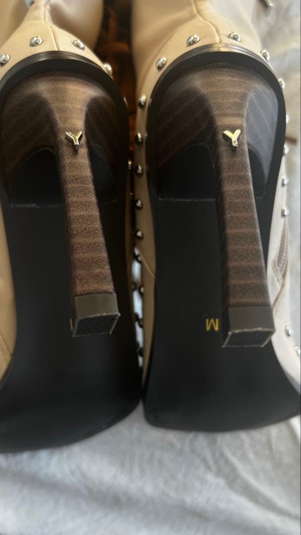 セール中！美品！YELLO イエロ　ロングウエスタンブーツ　フリンジブーツ