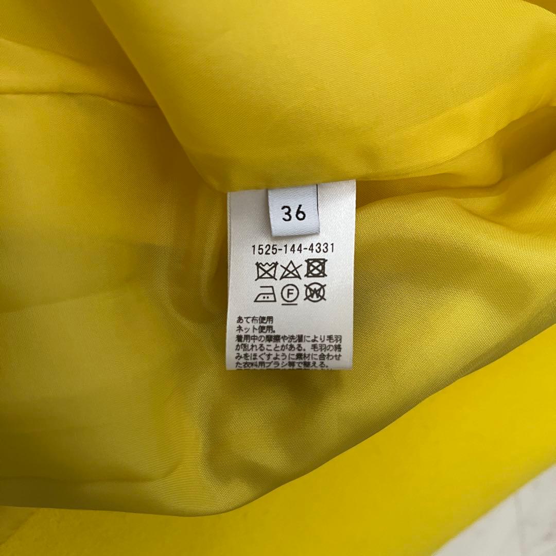 美品♡2022AW ユナイテッドアローズ メルトンピーコート 36 イエロー