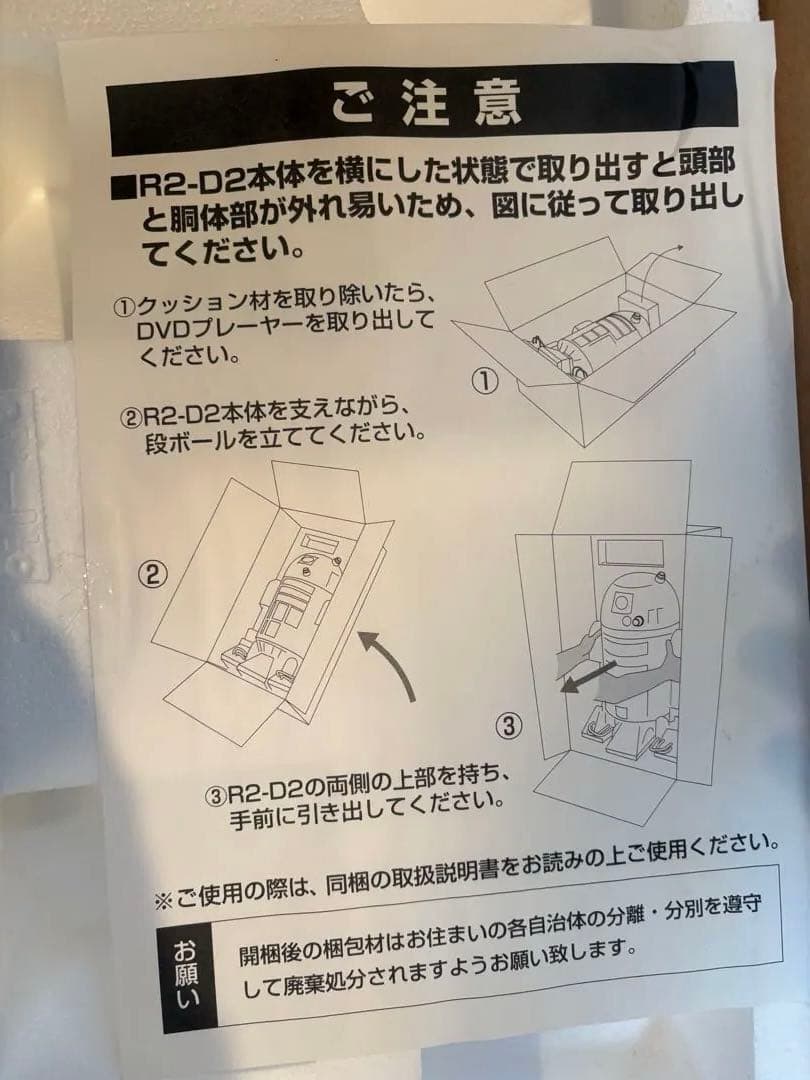 【超美品】【新品未開封】スターウォーズR2-D2超大型フィギュア型プレーヤー