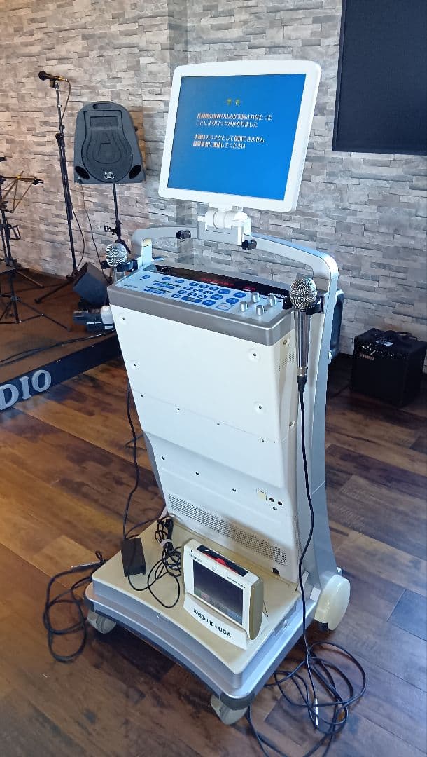 カラオケ機器 一体型ポータブルセットJOYSOUNDスタンド型