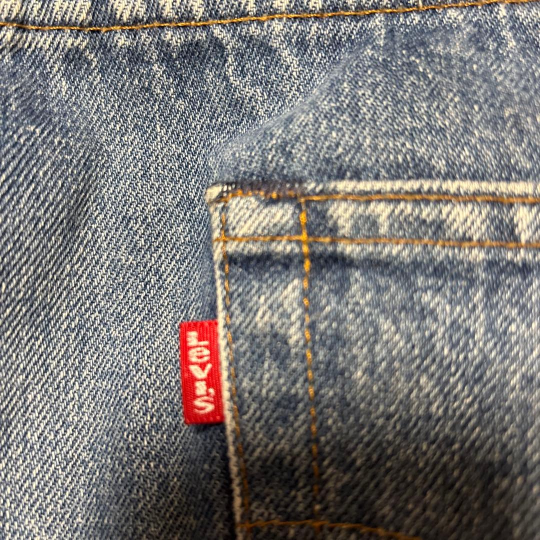 80s USA製 リーバイス501 黒カン 色落ち ストレート デニム ジーンズ