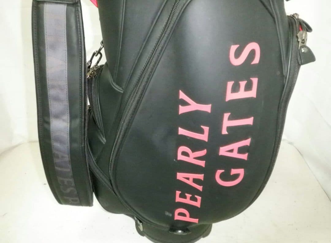 パーリーゲイツ★9.0型★完売品★中古★スタッフ(BK)ゴルフ キャディバック