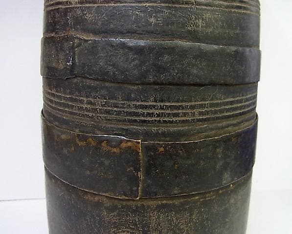 ★B0501★ネパール　古民具　木製ボトル　 タマン族　シェルパ族　アンティーク