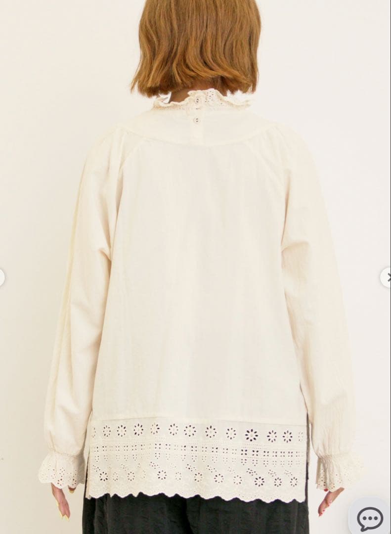 サマンサモスモス スカラップレースブラウス キナリとオフホワイト　2枚セット