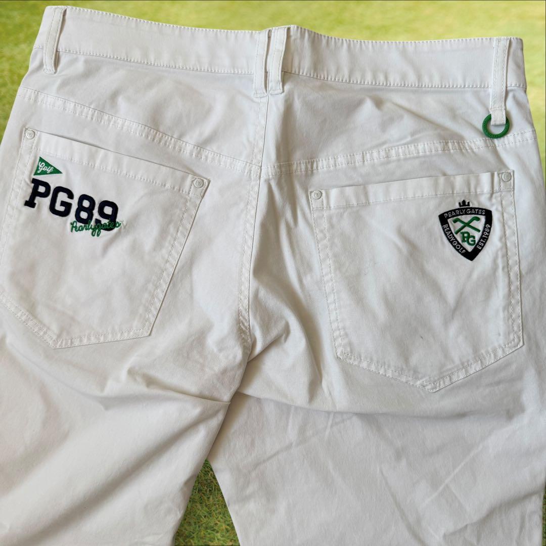 パーリーゲイツ　ジョガーパンツ　L〜XL相当 白　ホワイト　ストレッチ素材　5