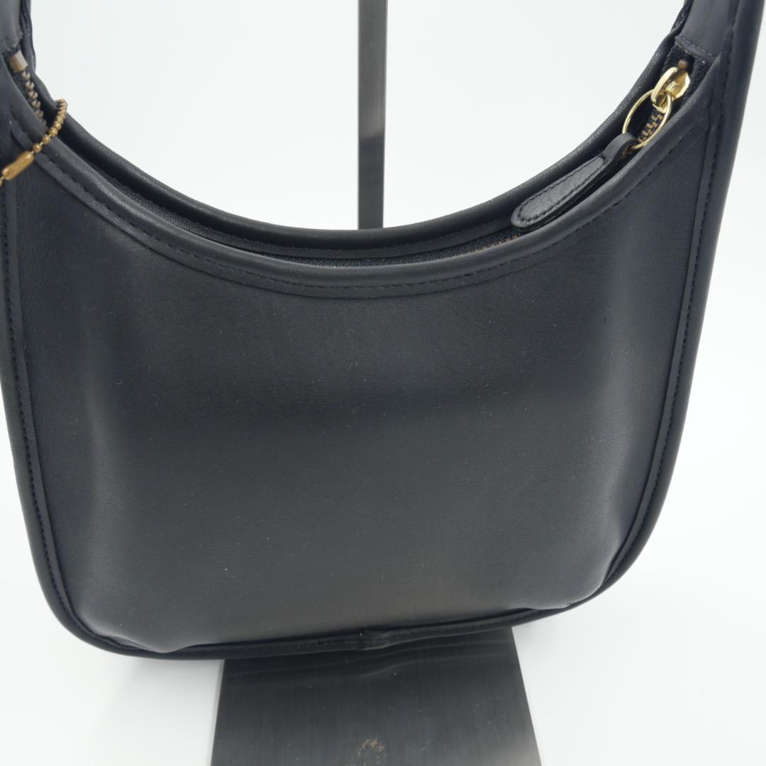 Coach　オールドコーチ　グラブタンレザー　ショルダーバッグ　ブラック