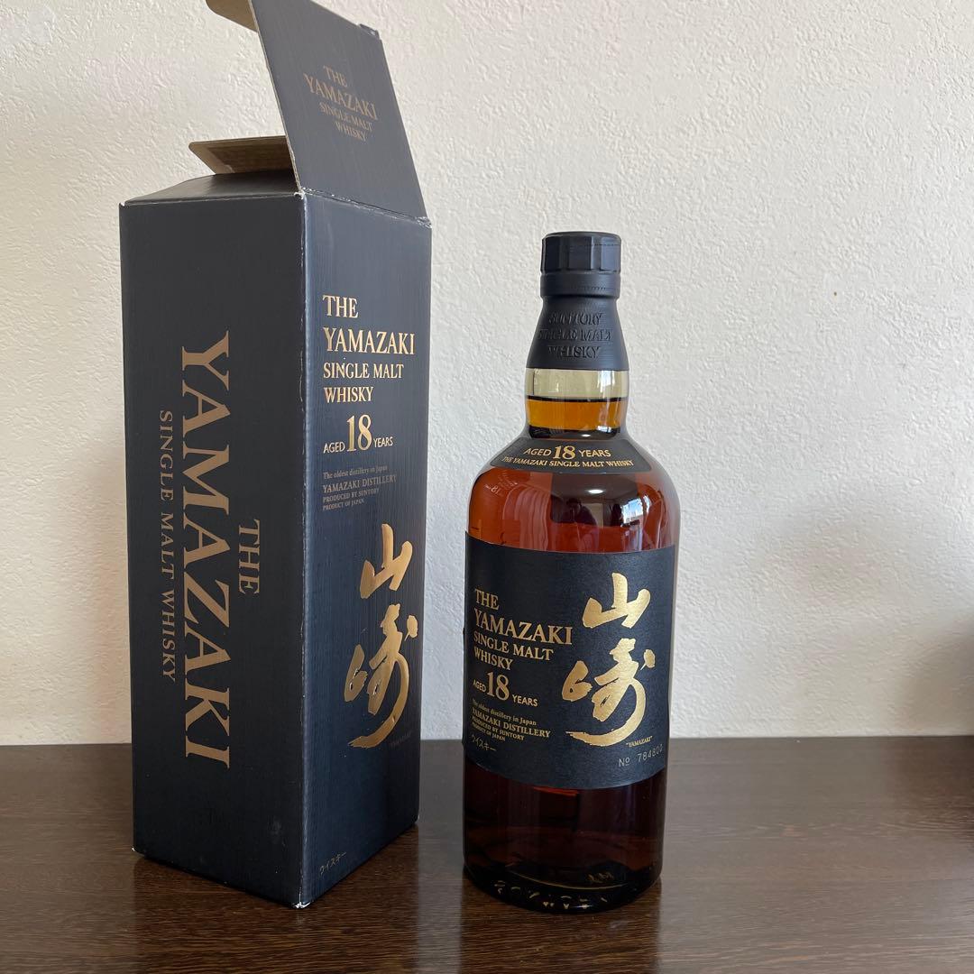 サントリー ウイスキー 山崎18年 旧シングルモルト　700ml 箱付
