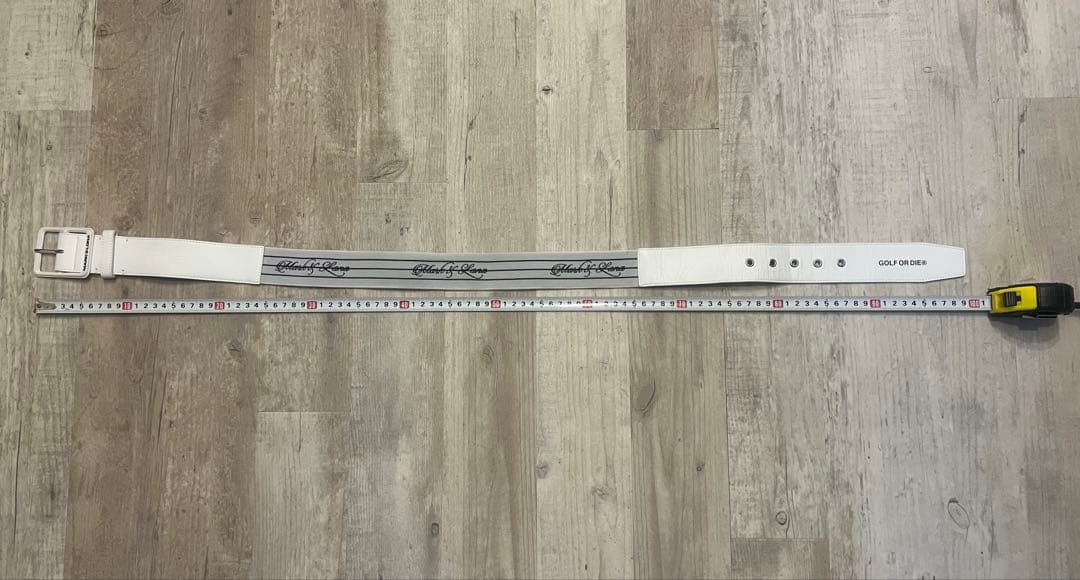 マークアンドロナ 白メンズベルト