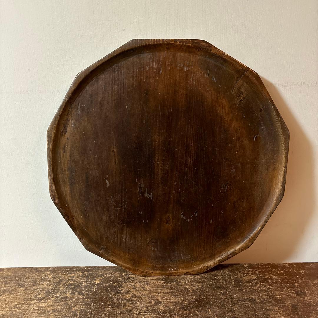 李朝十二角膳天板その63 盆.古道具.骨董品.韓国骨董. Antique.酒器盆