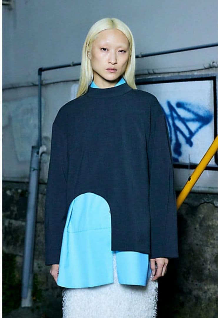 美品 ENFOLD 25SS CIRCLE-HEM PULLOVER 38