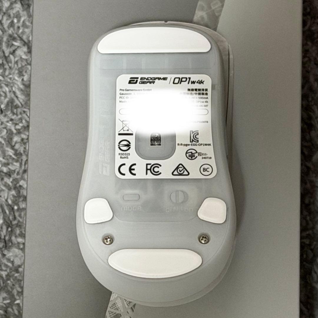【美品】Endgame Gear OP1w 4K ホワイトフロスト