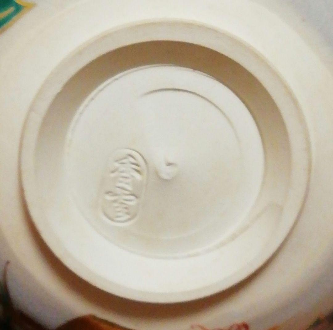 宮川香雲作　竜谷焼　色絵　花図　茶碗　共箱　共布　栞付　茶道具