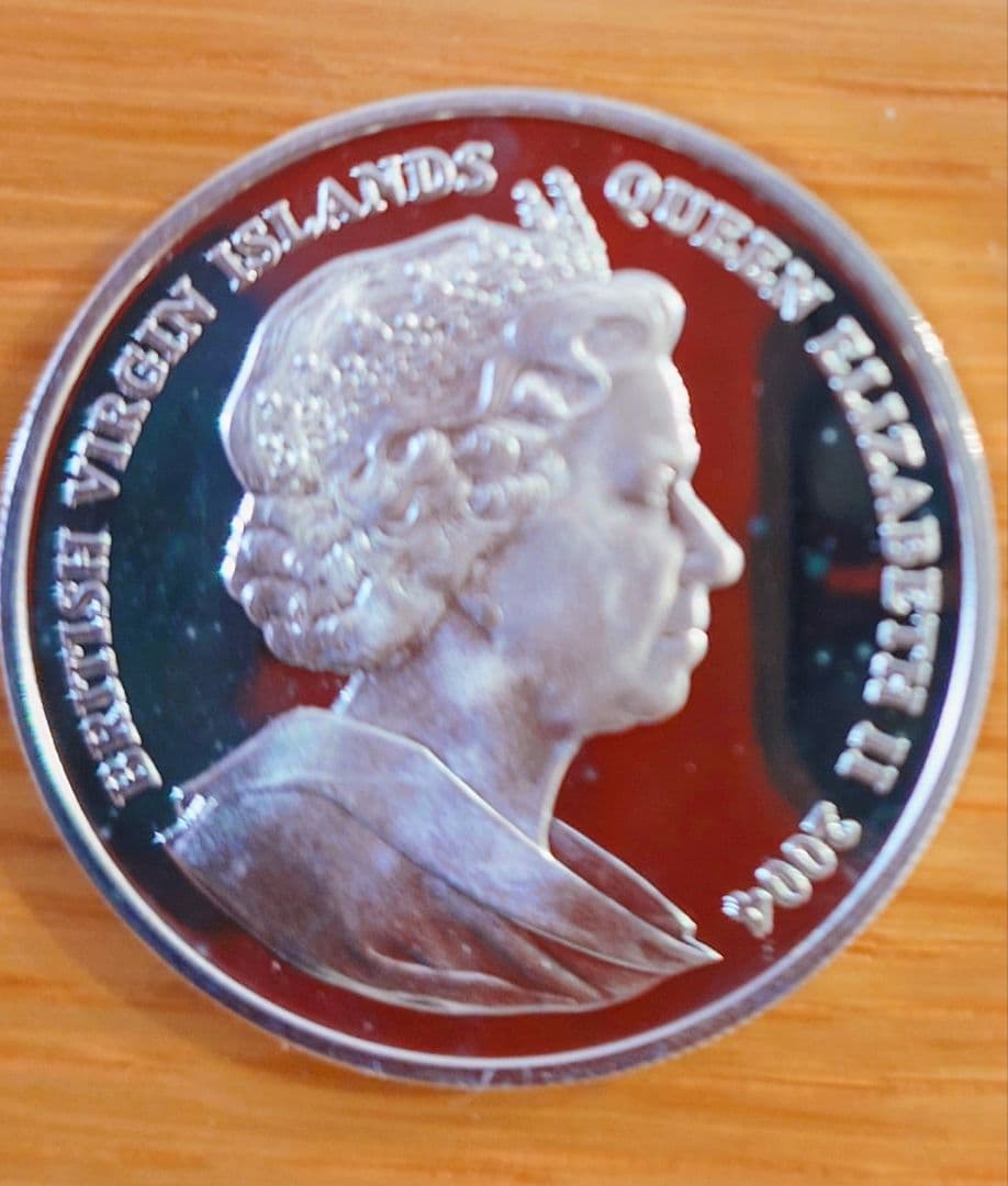 2004 ヴァージン諸島　ピーターラビット　10ドル銀貨