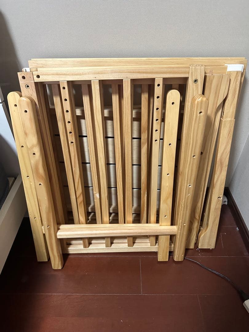 そいねーる3 木製ベビーベッド マットレス付き