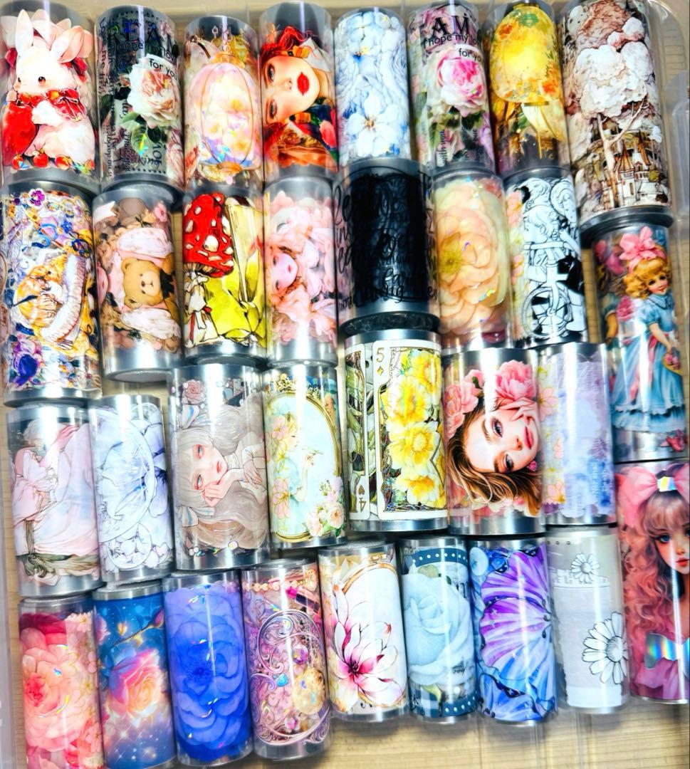 最終!!海外マステ☆中古68巻+新品10巻他まとめ売り コラージュ素材等