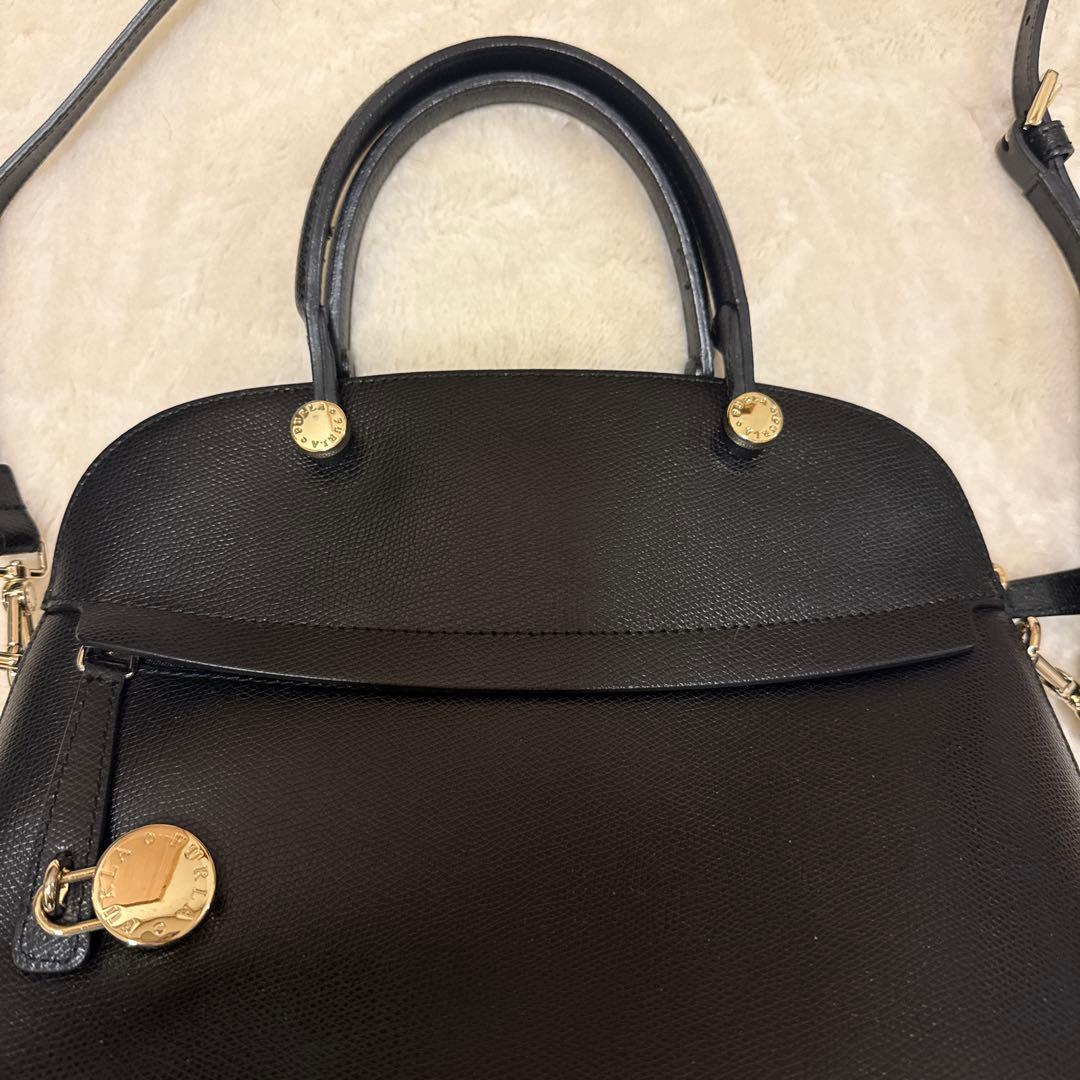 フルラ　パイパー　ブラック　美品