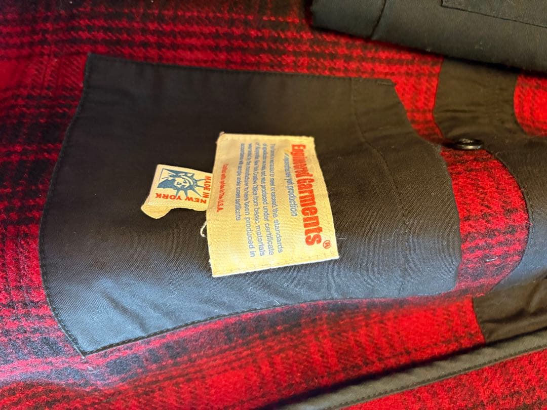 チェック柄コート