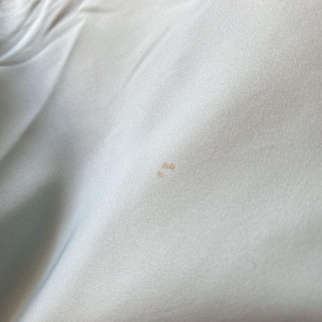 大島紬　染め大島　小紋　フルセット　着物　正絹　水色　難あり　p2