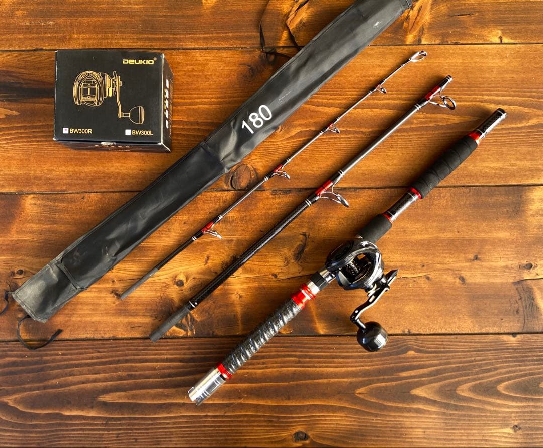 ジギングセット　ジギングロッド　大物対応　3ピースパックロッド　スロージギング