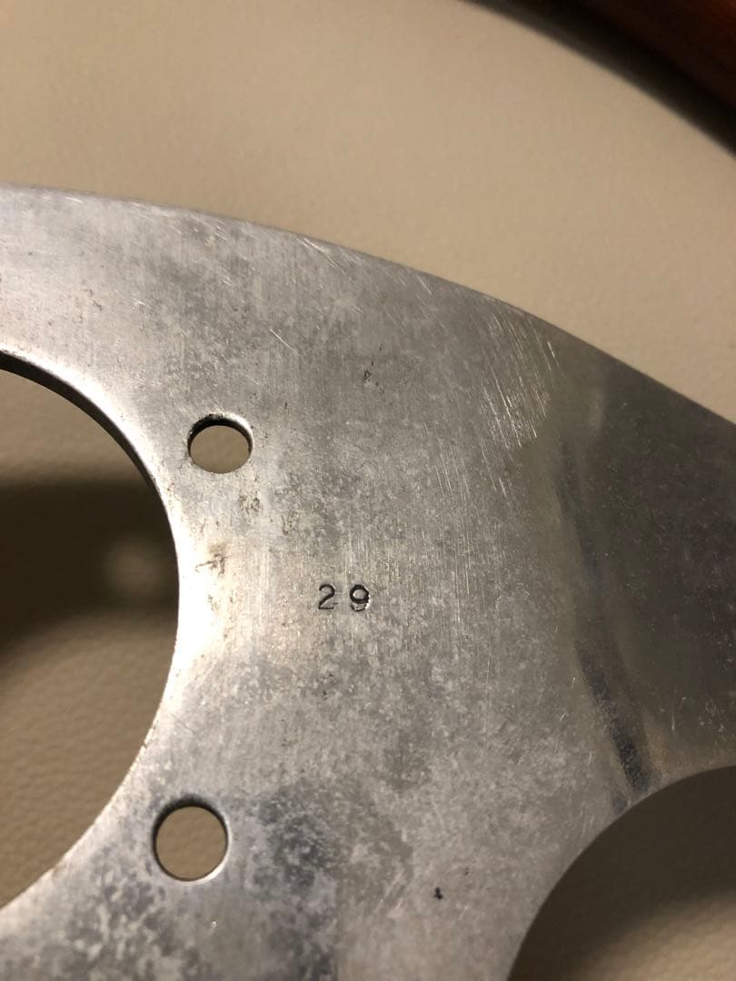 【送料込み】PRONTO ウッドステアリング　ハンドル　ホーンキャップ付き