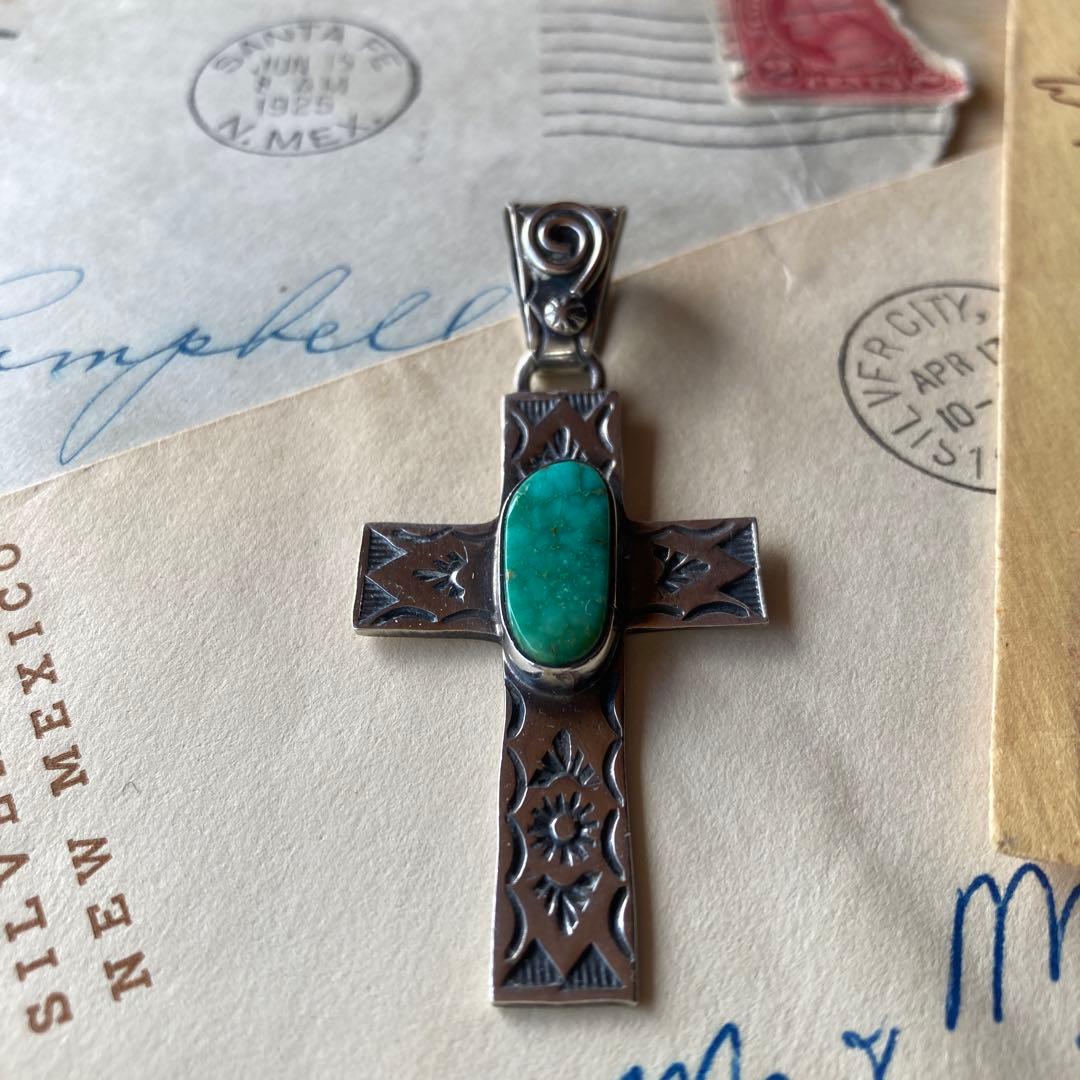 ネックレス・ペンダント Vintage Stamp Work Pendant (Navajo)