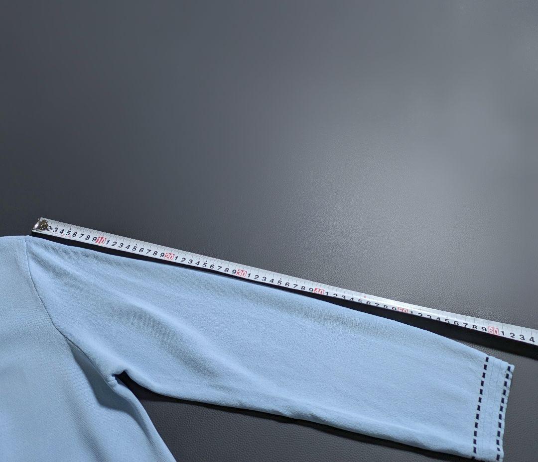 スーパービューティー／25SS 定価2.5万円 ビジューロングカーディガン水色