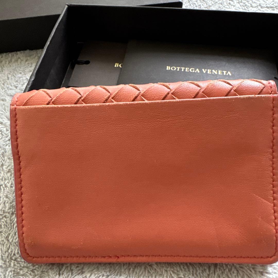 Bottega Veneta ピンク レザー 名刺入れ