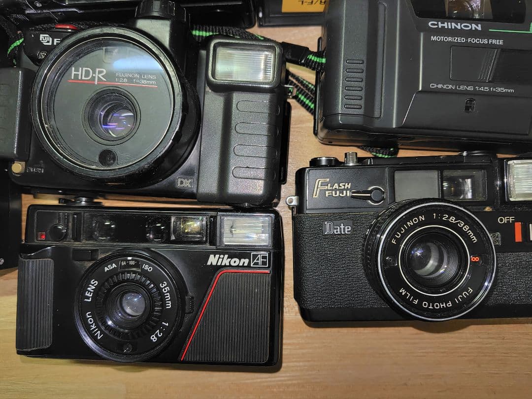 Nikon、Fujifilm、CANONコンパクトフィルムカメラ11台セットA