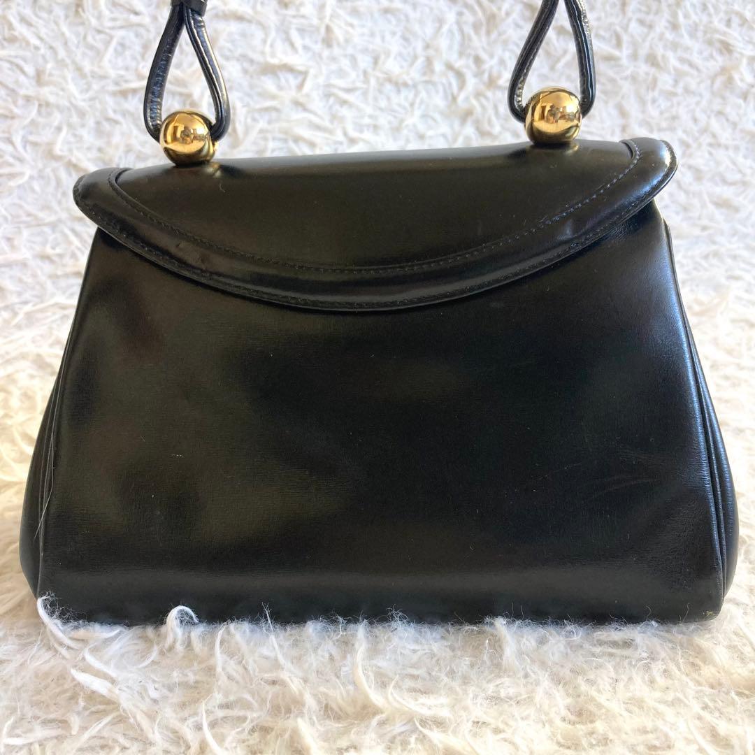 皇室御用達 濱野皮革工藝 HAMANO ハンドバッグ フォーマル 本革 冠婚葬祭