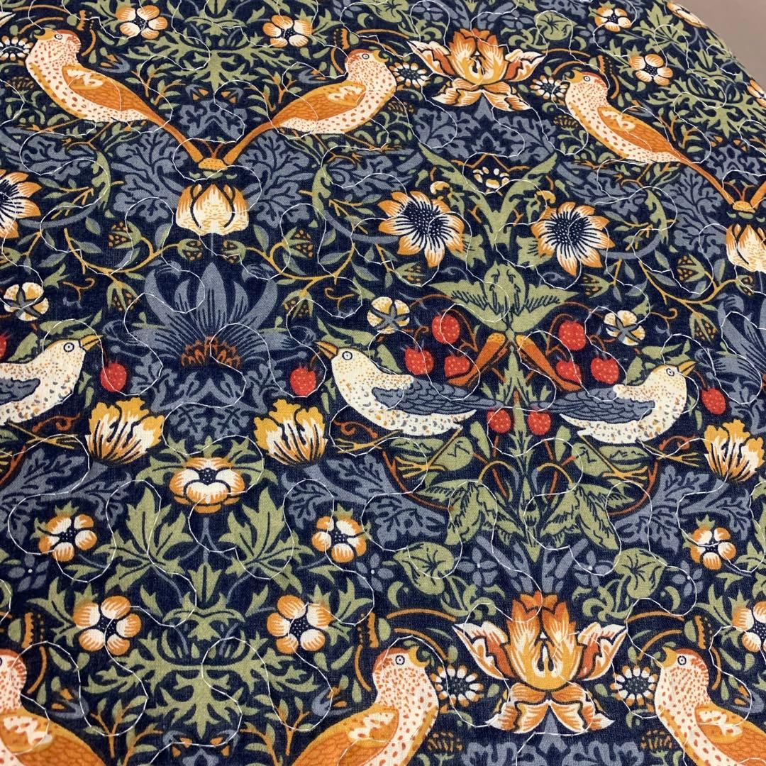 ダイニングシートクッション　ネイビー　4枚セット