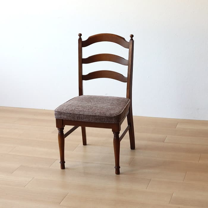 アンティーク 飛騨産業 穂高 ダイニングチェア ナラ キツツキ 無垢材①