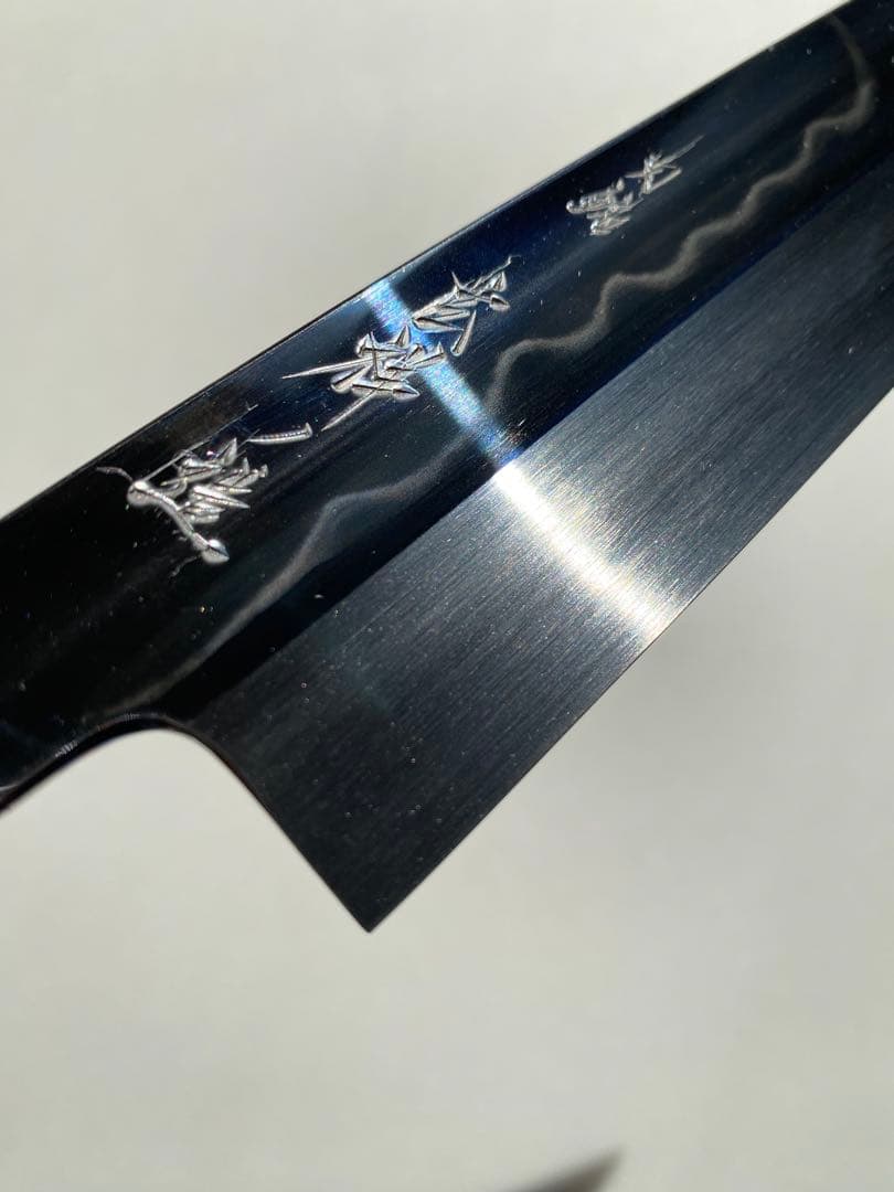 【島人】玄海正国 ケンムキ 6寸 水本焼 青紙2号 水牛角黒檀八角柄銀巻