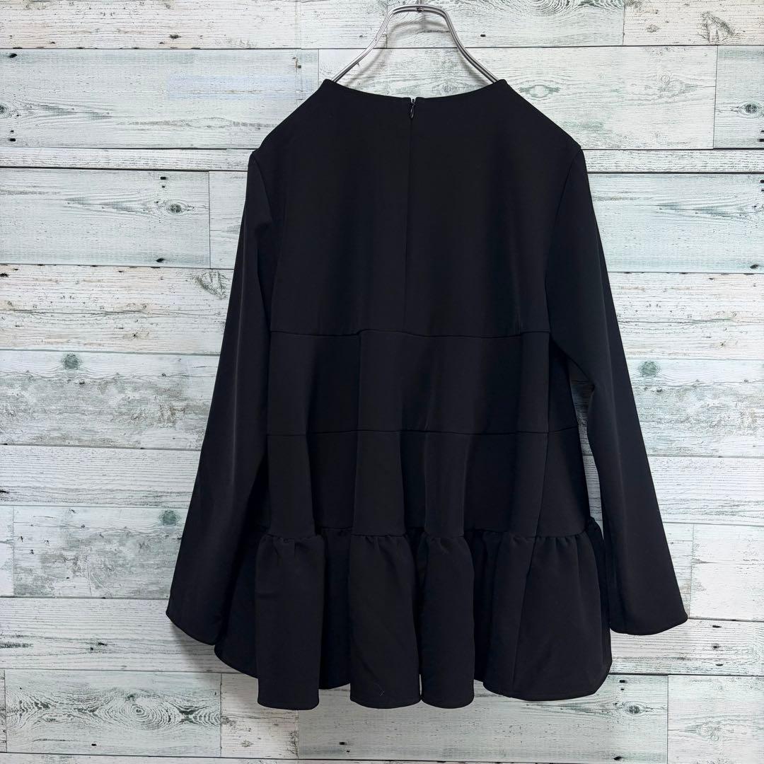 ☆24年モデル☆ヨリ　yori セレモニーティアードブラウス　ブラック　36