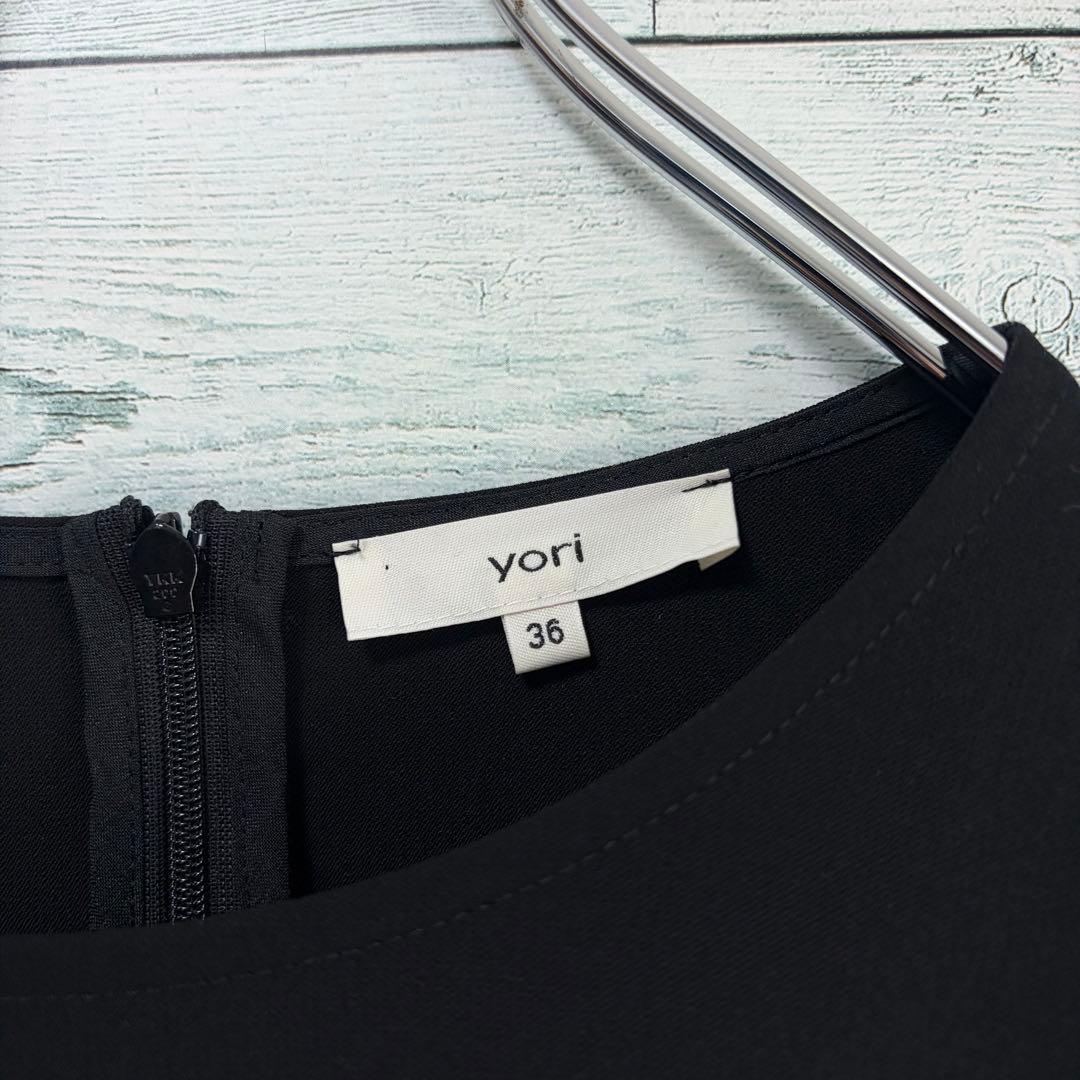 ☆24年モデル☆ヨリ　yori セレモニーティアードブラウス　ブラック　36