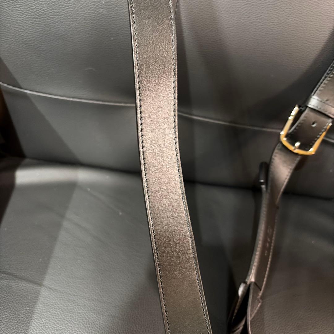 【美品】ディオール　ショルダーバッグ　トロッター　キャンバス　レザー　灰色　黒色