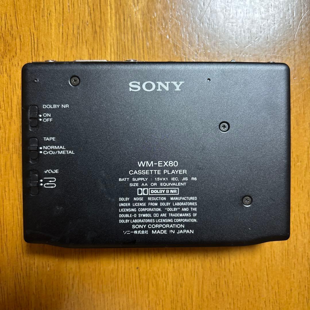 【日本製】SONY ウォークマンWM-EX80 カセットプレーヤー　ジャンク品