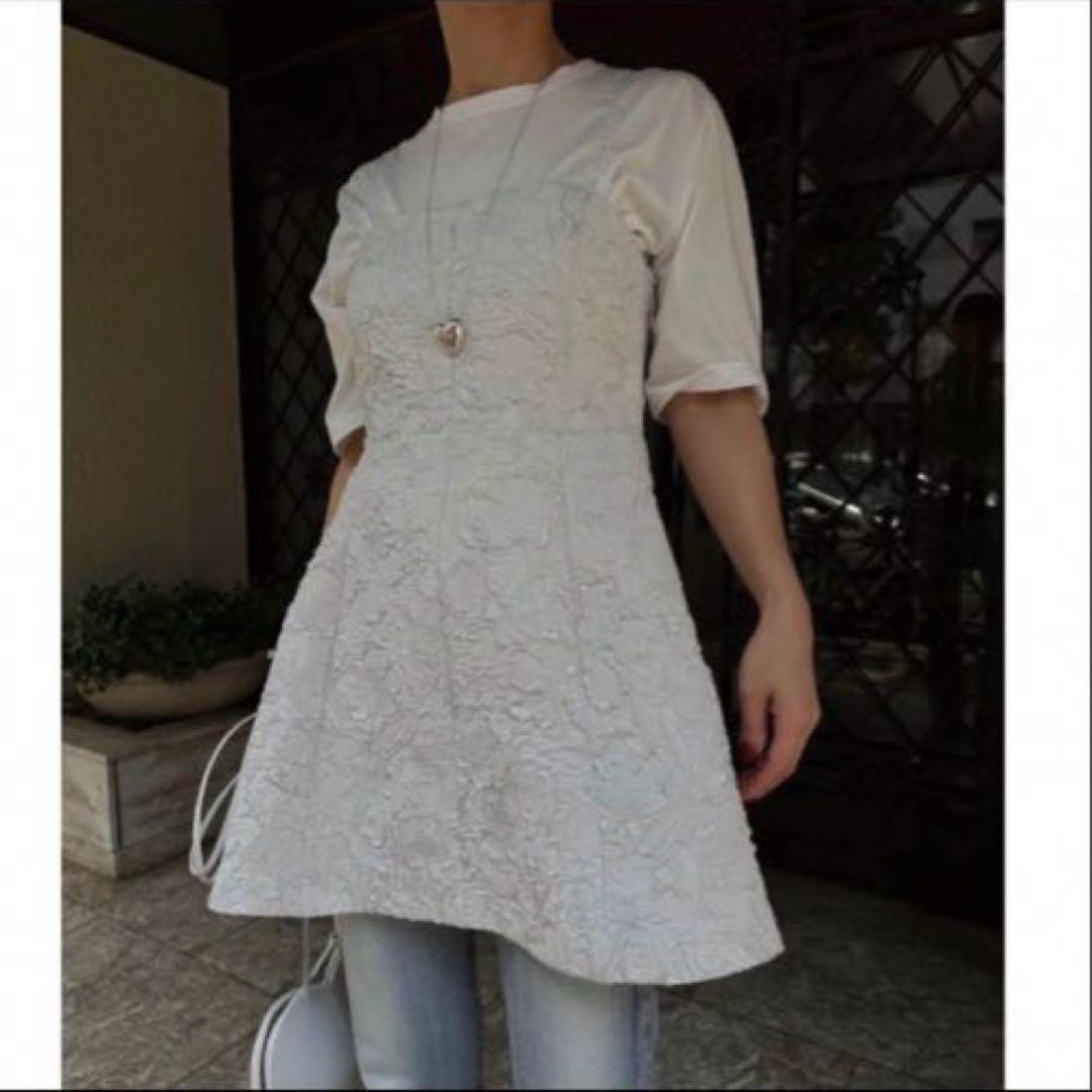 トップス Ameri MEDI 2WAY JACQUARD BARE TOP