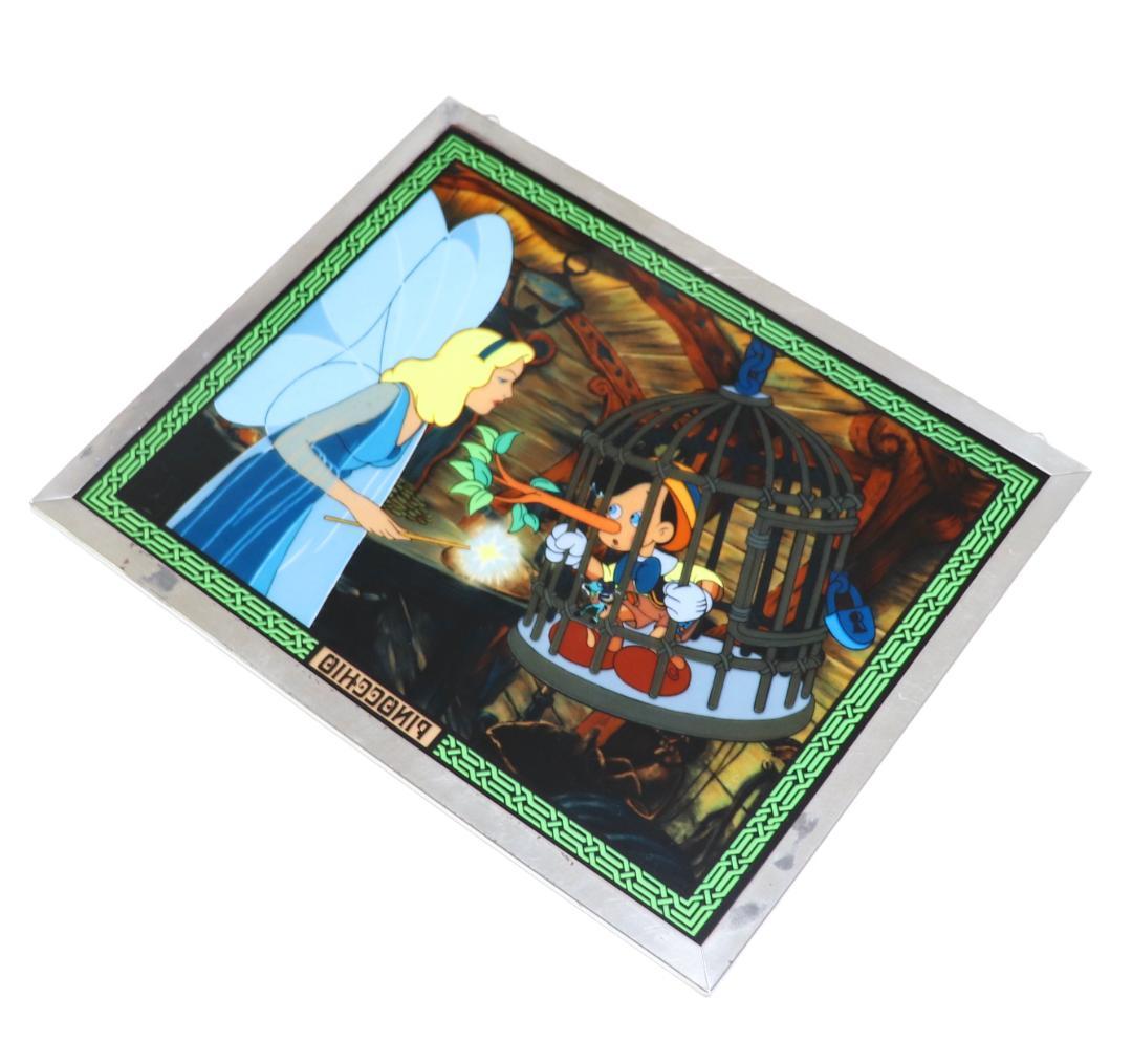 ディズニー公式激レア ピノキオとブルー・フェアリー大型ヴィンテージステンドグラス