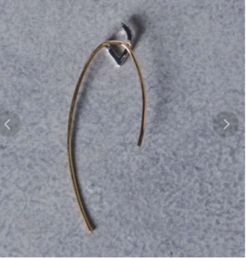 新品保証書付　マリアブラック　純金　ダイヤ　ピアス