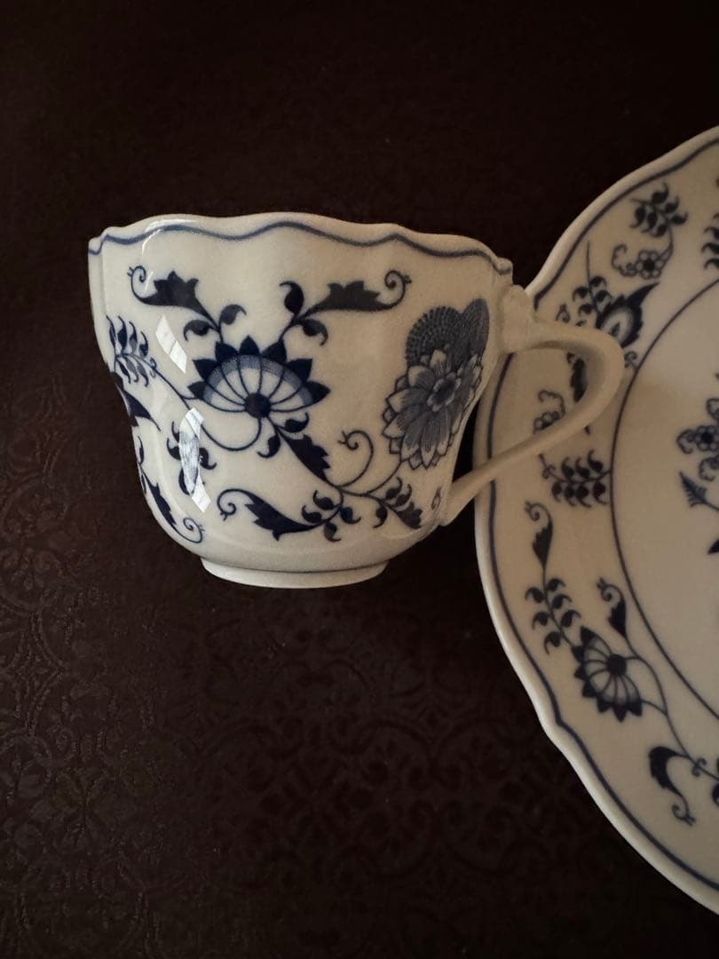 レア物　ブルーダニューブ　スナックセット6セット12点 カップアンドソーサー