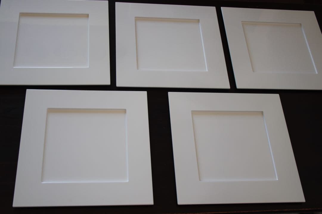 折敷角皿5枚セット& 花皿5枚セット